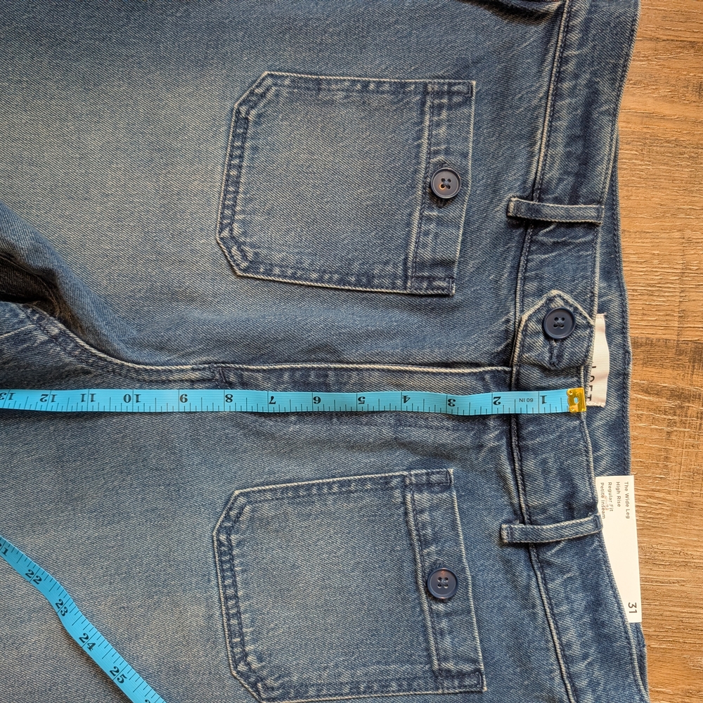 LOFT Petite 12 Wide Leg Jeans - Picture 9 of 9
